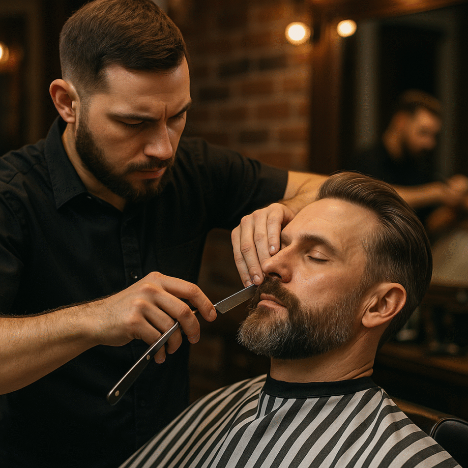 ✂️ Haarschnitt mit Bartrasur – Der Rundum-Look für den modernen Mann