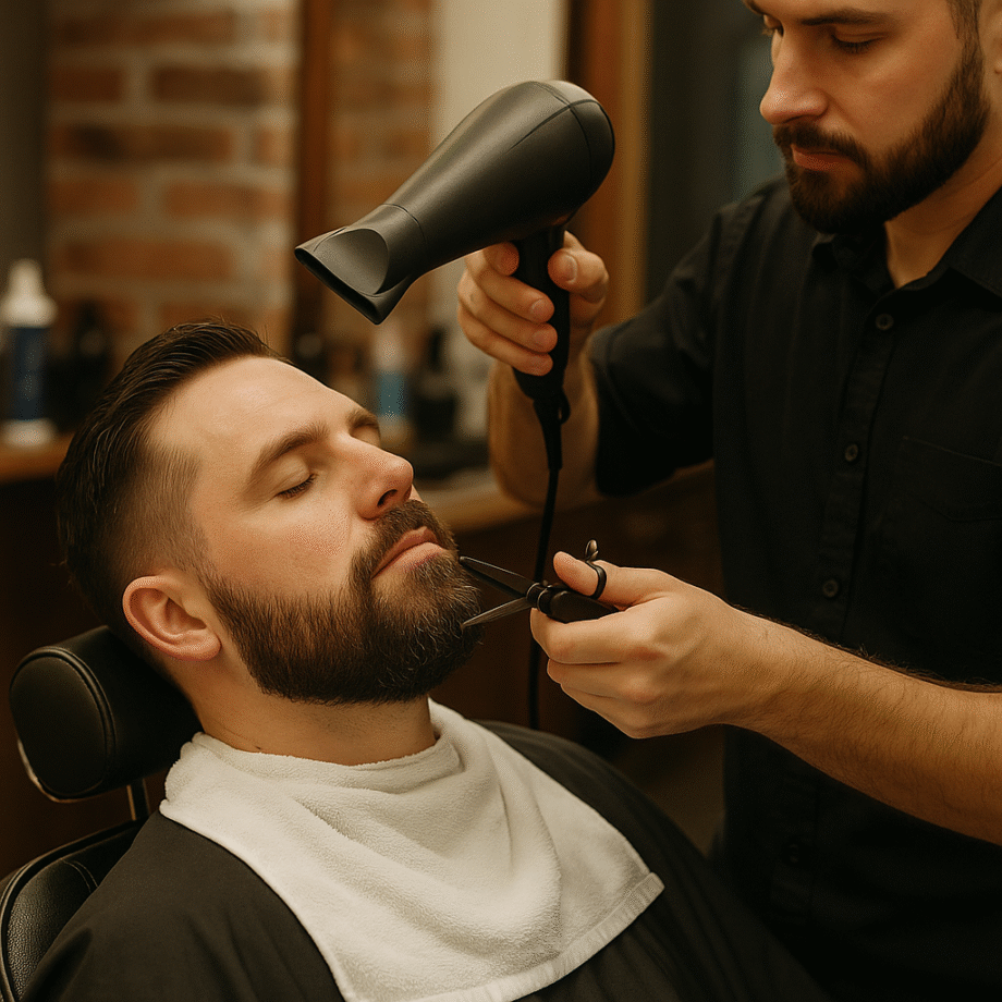 💈 Haarschnitt + Bartrasur inkl. Waschen & Föhnen – Der Komplettservice für deinen Look